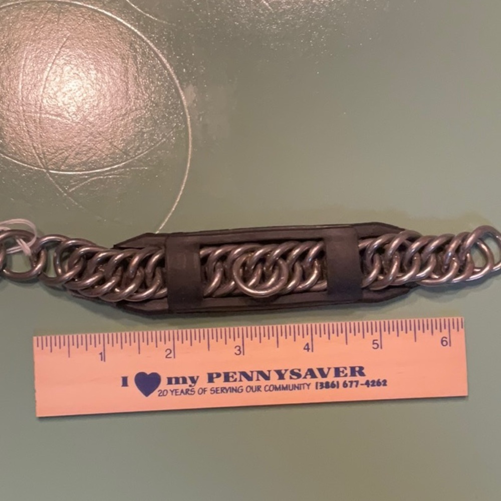 Curb chain with rubber guard